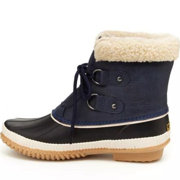 JBU Cleveland Waterproof Duck Boots Navy Blue NIB - Picture 3 of 3